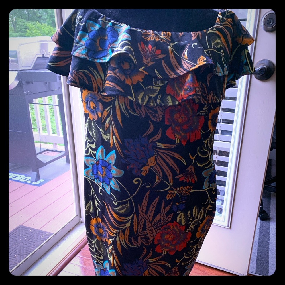 BNWT AX tropical midi dress sz. 16